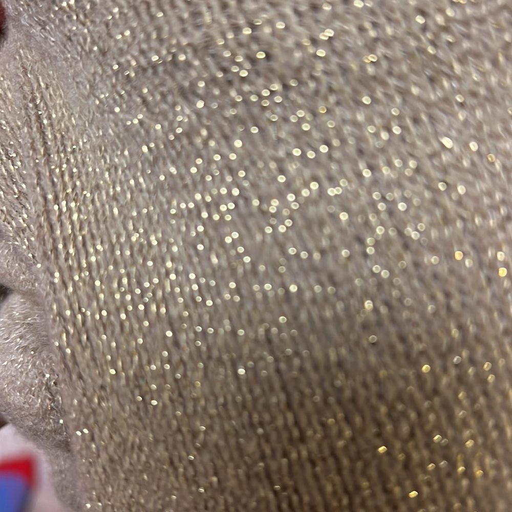 Infinity wrap scarf with gold sparkles - Picture 2 of 4